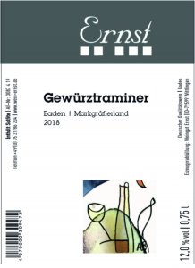 weingut ernst wittlingen baden etikett gewürztraminer