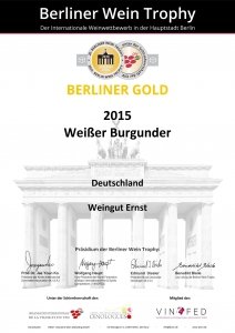 weingut ernst berliner gold 2015 weisser burgunder